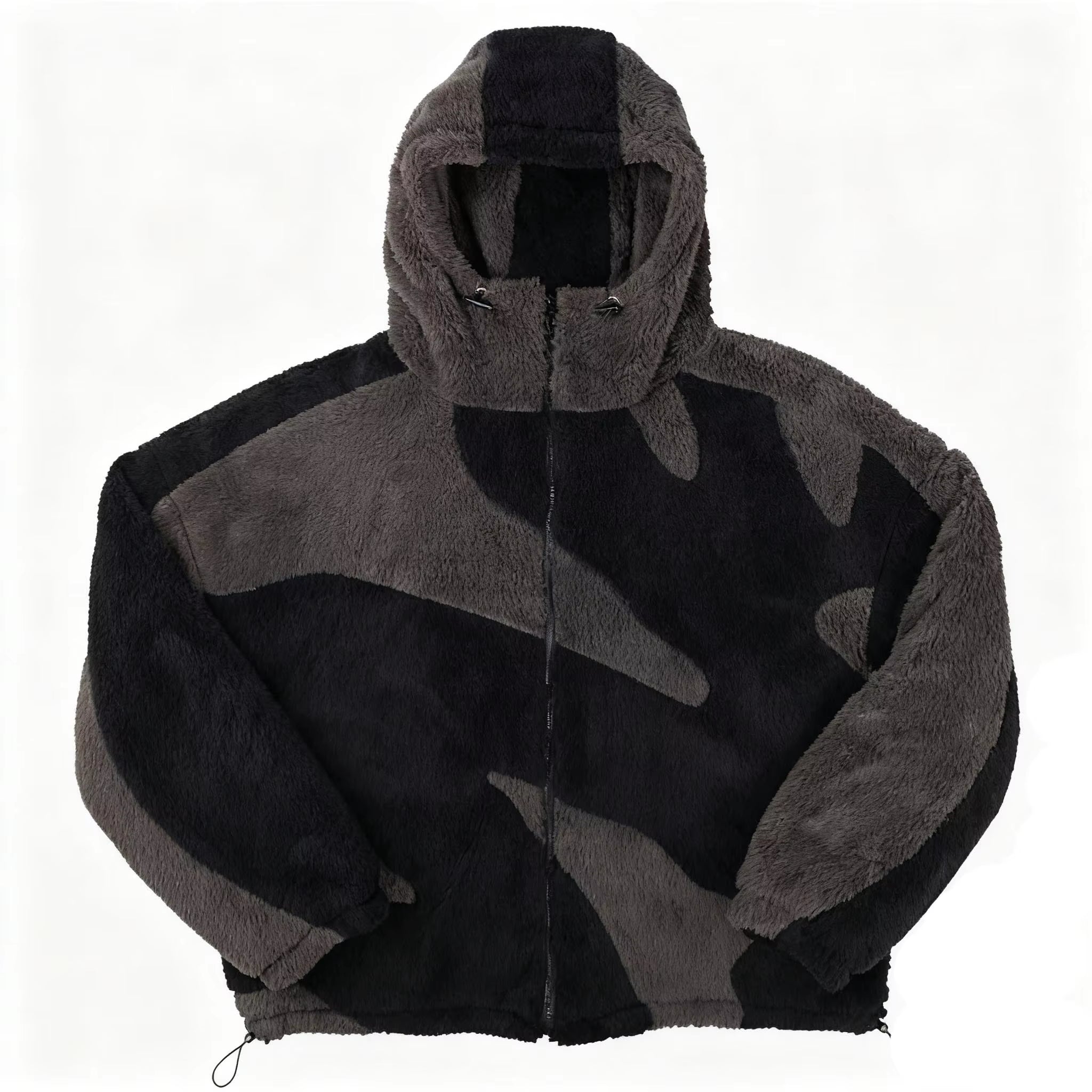 Warm Cashmere Casual Cardigan European American Style Autumn Winter Fashion Zipper Coat Personality